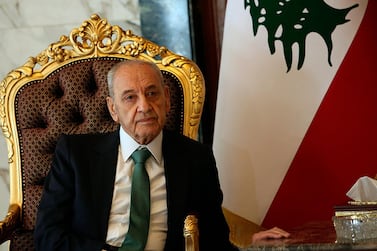 Nabih Berri expressed support for a larger UN role in the border dispute. AP