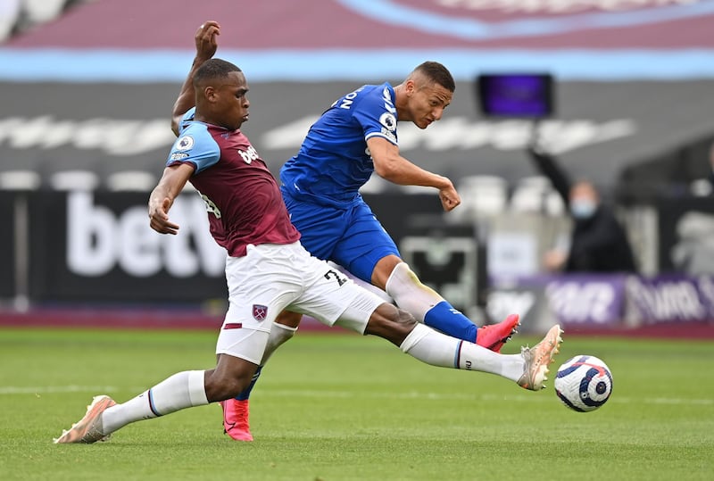 Richarlison - 7: Almost put Everton 2-0 up in first half but Fabianski blocked his shot and was a constant menace to the Hammers defence. Clearly desperate to score and was unhappy to be taken off in last 10 minutes. Reuters