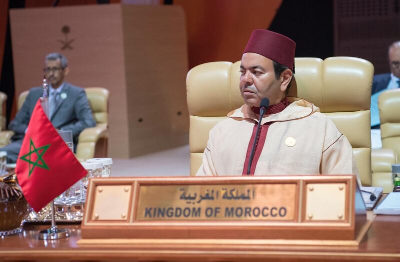 Moroccan Prince Moulay Rachid attending the 29th Arab Summit, in Dhahran, Saudi Arabia, on April 15, 2018. Saudi Press Agency / EPA