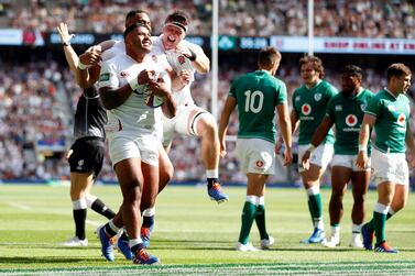 Manu Tuilagi scored England's third try against Ireland and was named man of the match. Reuters