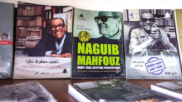 Egypt’s Naguib Mahfouz is the only Arab to have won the Nobel Prize for Literature. Victor Besa / The National