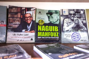 Egypt’s Naguib Mahfouz is the only Arab to have won the Nobel Prize for Literature. Victor Besa / The National