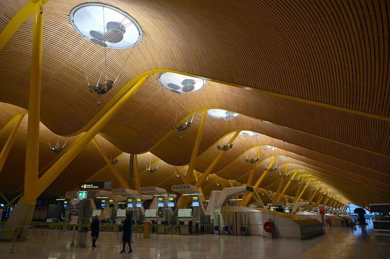 Terminal 4 of the Madrid-Barajas Adolfo Suarez airport in Spain. AFP