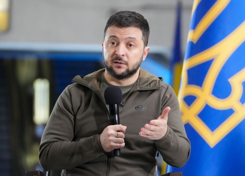 Ukraine's President Volodymyr Zelenskyy has declared that he is "satisfied" with the level of military supporting coming from the UK. AP