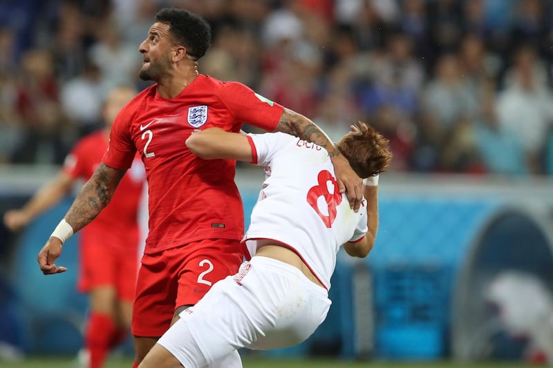 Kyle Walker - 5: As harsh as the penalty was, there was no need for Walker to be swinging his arms around with no danger in sight. Almost cost England dear. AP