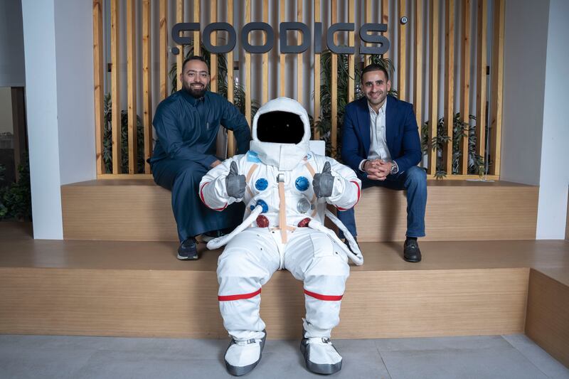 Ahmad Al Zaini, chief executive and co-founder of Foodics, and Zeid Husban, chief executive and founder of POSRocket. Photo: Foodics
