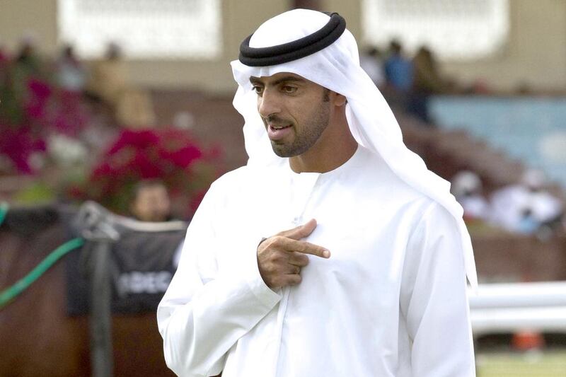 Majed Al Jahouri won eight Group 1 races for Purebred Arabians last season for Sheikh Mansour bin Zayed. Razan Alzayani / The National

