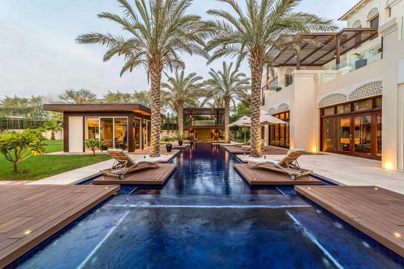 One length of this pool would equal two or three in most other Dubai pools.