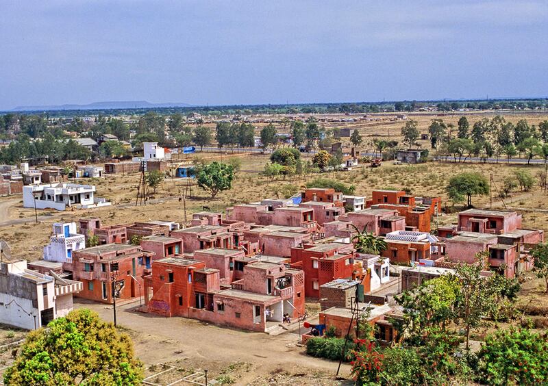 Aranya Low Cost Housing in Indore accommodates more than 80,000 people through a system of houses, courtyards and a labyrinth of internal pathways. Photo: VSF