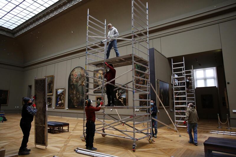 The forced closure of the Louvre has granted museum officials a golden opportunity to carry out long-overdue refurbishments that were simply not possible with nearly 10 million visitors a year. AP