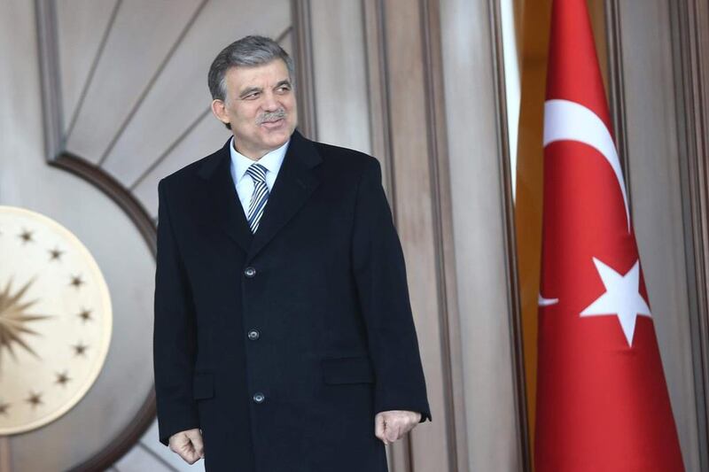 Turkey's president Abdullah Gul at Cankaya Palace in Ankara on January 15, 2014. Adem Altan/AFP     