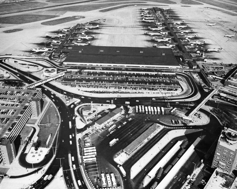 An aerial view of Heathrow in 1970