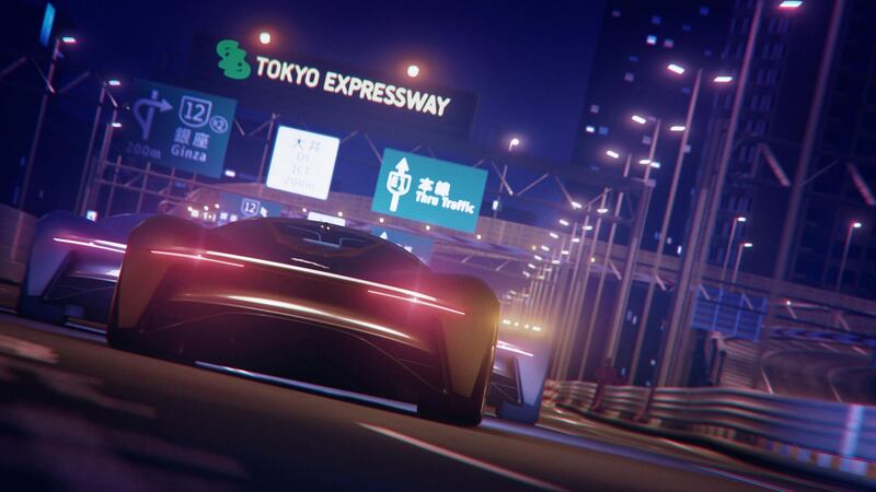 Virtual street racing in Tokyo.