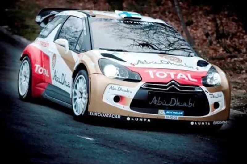 Mikko Hirvonen will be on one of three Abu Dhabi-branded Citroen DS3 WRCs that will go into action in the Monte Carlo Rally.