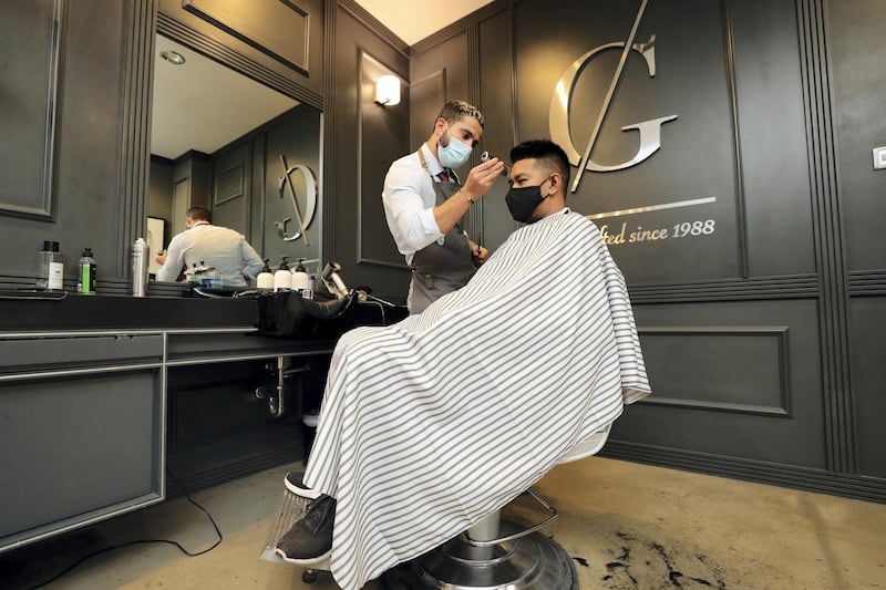 Dubai, United Arab Emirates - Reporter: Kelly Clark. News. Jhet has his hair cut by Sami. Free haircuts for people left unemployed during COVID for month of Ramadan. Monday, April 19th, 2021. Dubai. Chris Whiteoak / The National