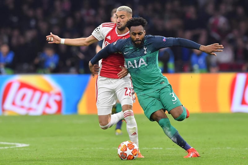 Danny Rose: 7/10: Had a running battle with Ajax midfielder Hakim Ziyech. Offered a constant overlap down Spurs' left and his determination drove those around him. AFP