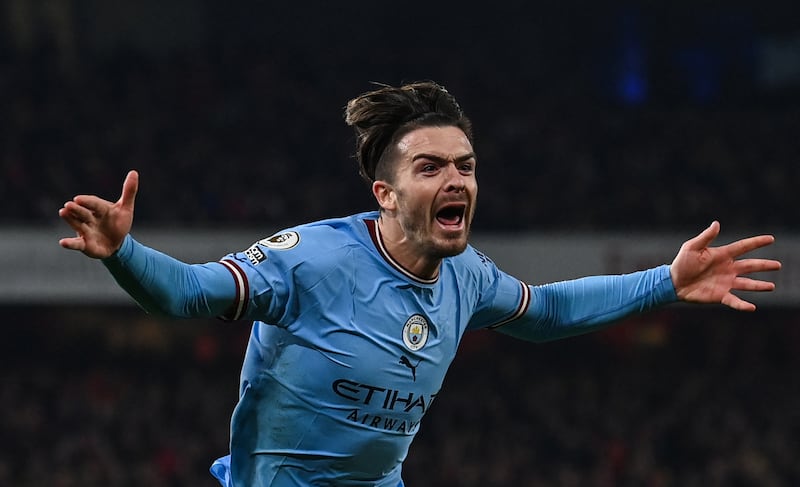 Jack Grealish 7: England attacker put City back in front with a deflected finish in 71st minute for only his third goal this season. Booked for complaining after corner decision was, correctly, not given in his favour. AFP
