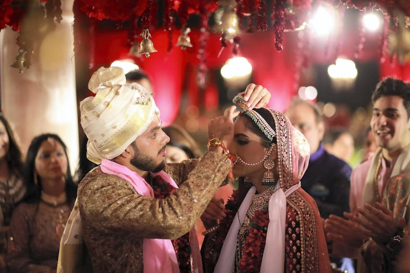 UAE batsman Chirag Suri's wedding in India went ahead as planned this month, but the celebrations have been affected by the travel restrictions related to coronavirus. Pics courtesy Chirag Suri
