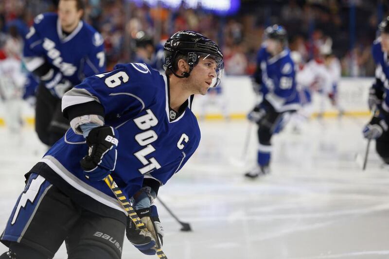 Martin St. Louis, the Tampa Bay Lightning captain, has adapted his game from doling out assists to scoring goals himself. Scott Iskowitz / AFP

