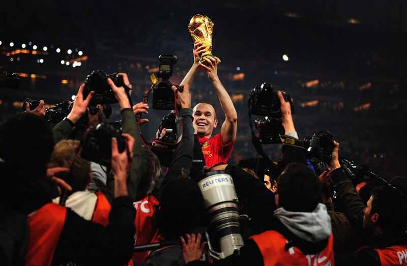 2010: Netherlands 0 Spain 1, after extra time (Iniesta 116'): European champions Spain seal their first world crown thanks to Andres Iniesta's extra-time finish. The match in South Africa saw a record 14 yellow cards handed out - more doubling the previous best set by West Germany and Argentina in 1986. Getty