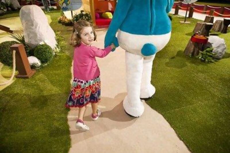 Our writer, Evie, 5, visits the Smurf Village at Adnec.
