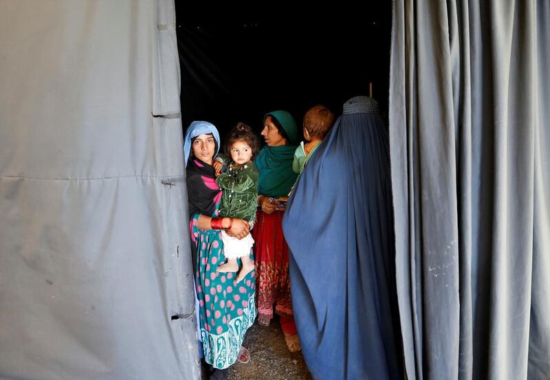 Afghan women at a United Nations High Commissioner for Refugees (UNHCR) registration centre in Kabul, Afghanistan on September 27, 2016. Mohammad Ismail / Reuters