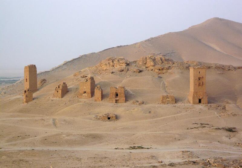 A view shows tower tombs in the Valley of Tombs, west of the historical city of Palmyra, Syria. Sandra Auger / Reuters