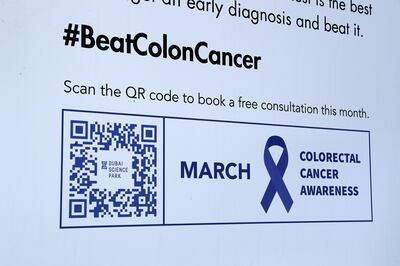 March is Colorectal Cancer Awareness Month. Pawan Singh / The National