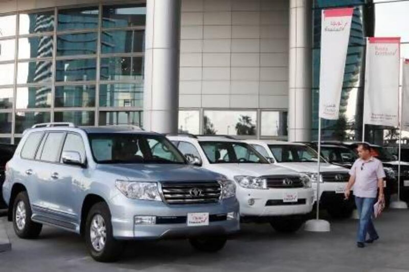 Toyota sold 624,400 vehicles in the GCC last year - a 31 per cent increase on 2011. Jeffrey E Biteng / The National
