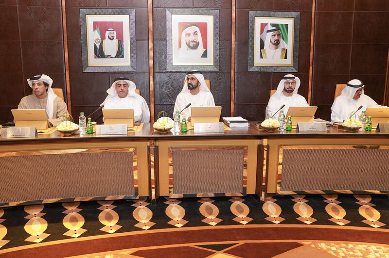 UAE Cabinet meeting on December 10, 2017, presided over by His Highness Sheikh Mohammed bin ‎Rashid, at the Presidential Palace in Abu Dhabi and was ‎‎‎attended by H.H. Lt. General Sheikh Saif bin Zayed Al Nahyan, Deputy Prime Minister and Minister of the Interior, and H.H. Sheikh Mansour bin Zayed Al Nahyan, Deputy Prime Minister and Minister of Presidential Affairs. WAM          