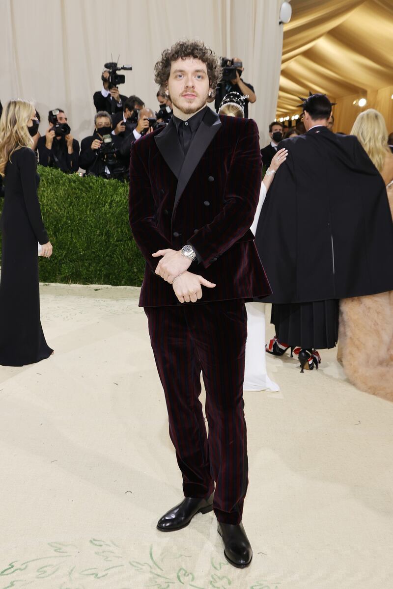 Jack Harlow at the 2021 Met Gala. AFP