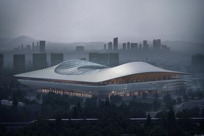 The stadium in Xi'an is located in what has always been an important destinations for Silk Road travellers. Courtesy Zaha Hadid Architects
