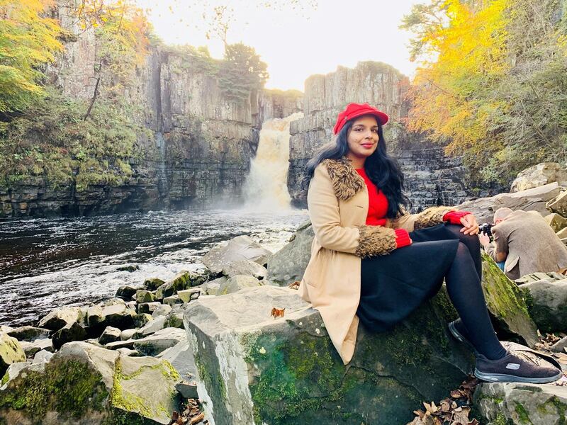 Anita Sethi in the North Pennines. Sethi was the victim of a race hate crime in 2019, an experience that would become the starting point for her new book 'I Belong Here'. Courtesy George Torode