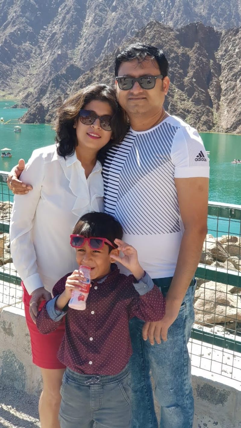 Biswarup Das has arrived in Dubai and is eagerly awaiting the day his wife Amrita and son Ayansh can travel from India to join him. Photo: Biswarup Das
