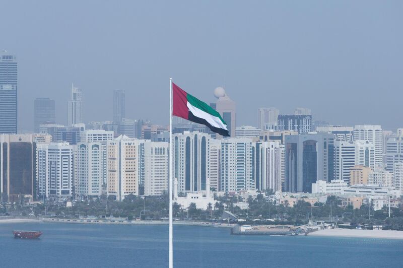 Abu Dhabi, United Arab Emirates, April 10, 2017:     General view of the downtown skyline seen from the observation tower at Marina Mall in Abu Dhabi on April 10, 2017. Christopher Pike / The National

Reporter:  N/A
Section: Business
Keywords: 




 *** Local Caption ***  CP0410-bz-STOCK-skyline-07.JPG