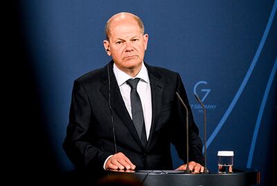 German Chancellor Olaf Scholz has been criticised for his reluctance to send heavy weapons to Ukraine. EPA 