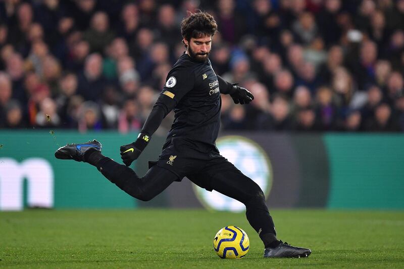 Goalkeeper: Alisson (Liverpool) – Made several fine saves, particularly from Andros Townsend, as Liverpool emerged victorious from a difficult test against Crystal Palace. Getty