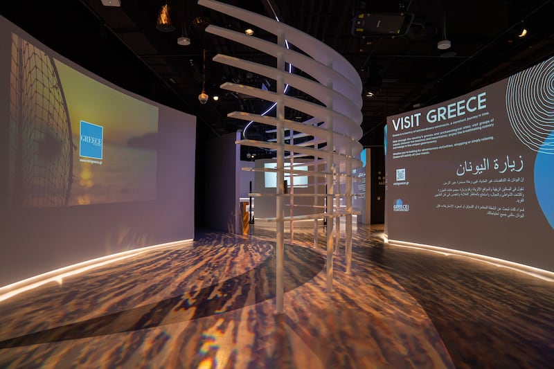 Interior of the Greece pavilion. Photo: Miaad Mahdi / Expo 2020 Dubai