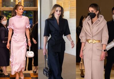 A selection of Queen Rania's looks in Japan. Photo: Royal Hashemite Court