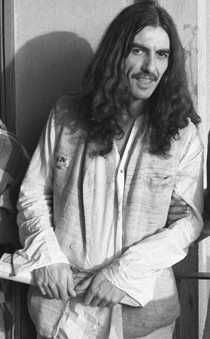 The former Beatle George Harrison in India in 1972. Tekee Tanwar / AFP