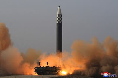 A missile launch in North Korea. Korean Central News Agency via Reuters