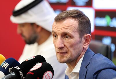 UAE coach Rodolfo Arruabarrena outlines preparations for the 2022 World Cup play-off against Australia in June. Chris Whiteoak / The National