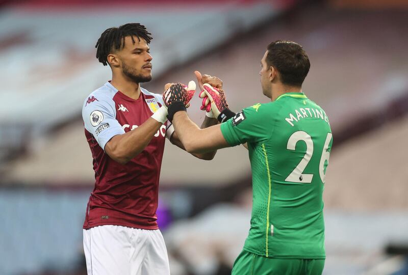 Tyrone Mings - 7, His quick thinking created the opener, and the defender made a good block to deny Ilkay Gundogan, showing solidity throughout. Reuters