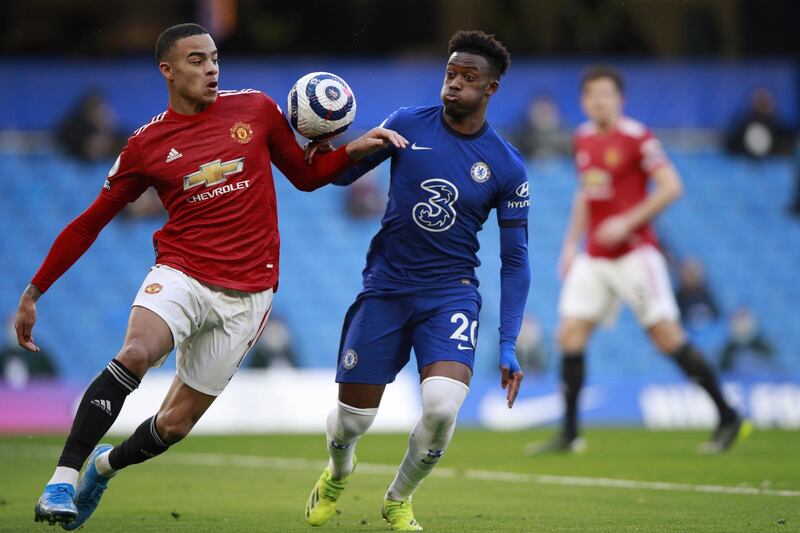 Mason Greenwood - 5: The main striker in a 4-2-3-1 but, aside from the controversial penalty rejection in the first half, ploughed a lonely furrow. Neat move with James for 59th minute shot on goal was his best effort of game. EPA