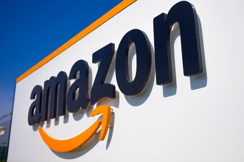 FILE - In this Thursday April 16, 2020 file photo, The Amazon logo is seen in Douai, northern France. Amazon is looking to kickstart holiday shopping early this year. The company said Monday, Sept. 28, 2020 that it will hold its annual Prime Day sales event over two days in October That's because the pandemic forced it to be postponed from July. Itâ€™s the first time the sales event is being held in the fall. (AP Photo/Michel Spingler, File)
