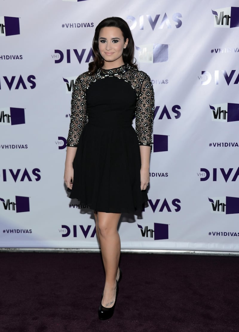 LOS ANGELES, CA - DECEMBER 16: Singer Demi Lovato attends "VH1 Divas" 2012 at The Shrine Auditorium on December 16, 2012 in Los Angeles, California.   Michael Buckner/Getty Images/AFP