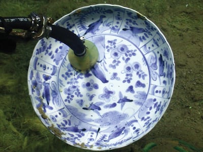 A Chinese porcelain dish found on the Ottoman trader. Courtesy Enigma Recoveries