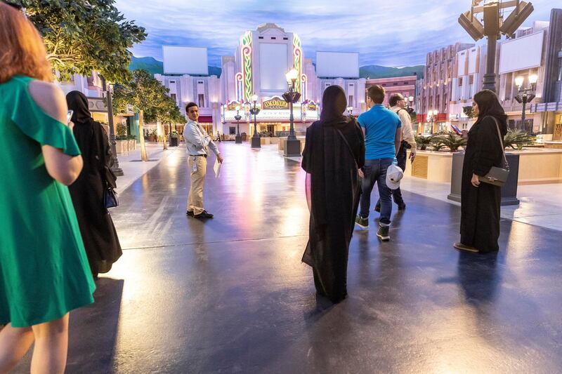 ABU DHABI, UNITED ARAB EMIRATES. 24 JULY 2018. Warner Brother World on Yas Island West. Media tour of the Warner Bros World Abu Dhabi opening. General image of the park interior. (Photo: Antonie Robertson/The National) Journalist: Haneen Dajani. Section: National.