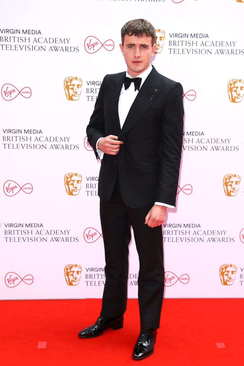 'Normal People' star Paul Mescal attends the Bafta Television Awards at Television Centre on June 6, 2021 in London, England. Getty Images