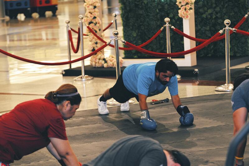 Most malls will have dedicated activity zones for the duration of Get Fit Abu Dhabi